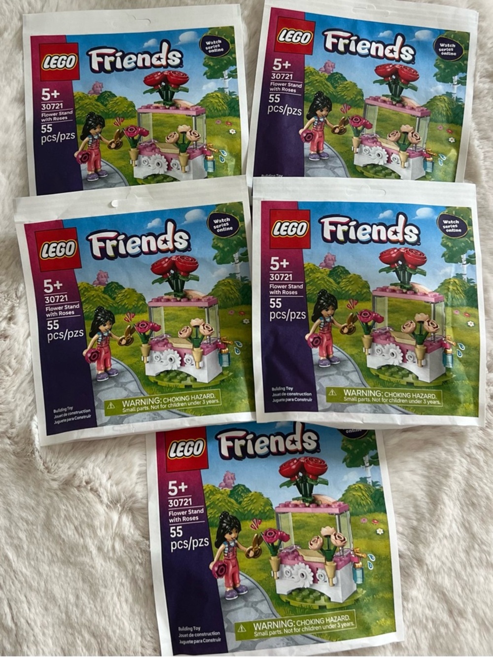 Lego Friends Flower Stand with Roses Bundle